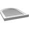 Ekena Millwork Round Top Surface Mount PVC Gable Vent: Functional, w/ 2"W x 2"P Brickmould Sill Frame, 20"W x 26"H GVPRT20X2603SF - alternate 3